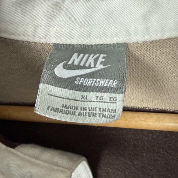 Vintage Nike Shirt Mens XL Colorblock Stripe Rugby Polo Streetwear Y2K - Picture 3 of 13